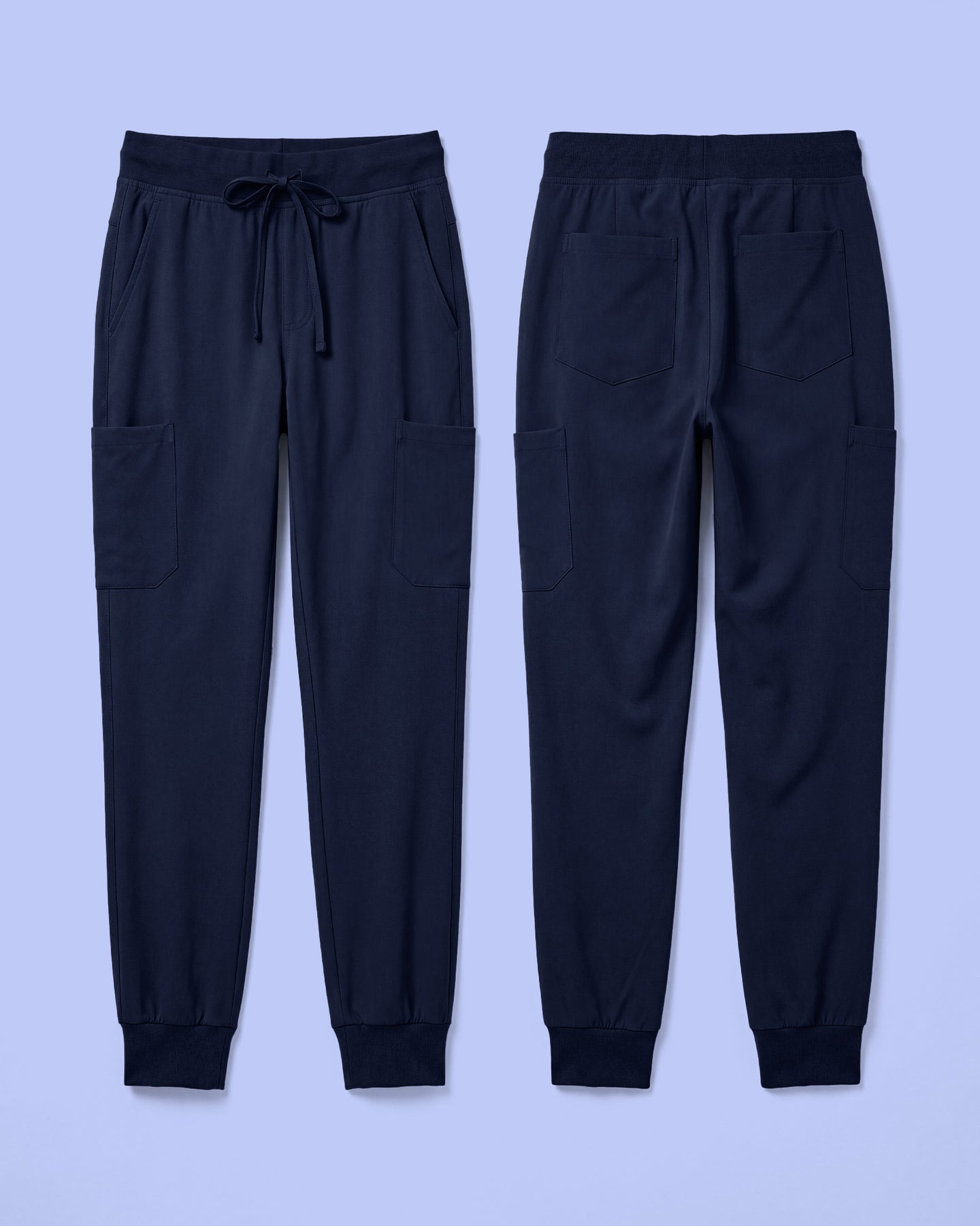 Men's 6-Pocket Jogger Scrub Pant Navy