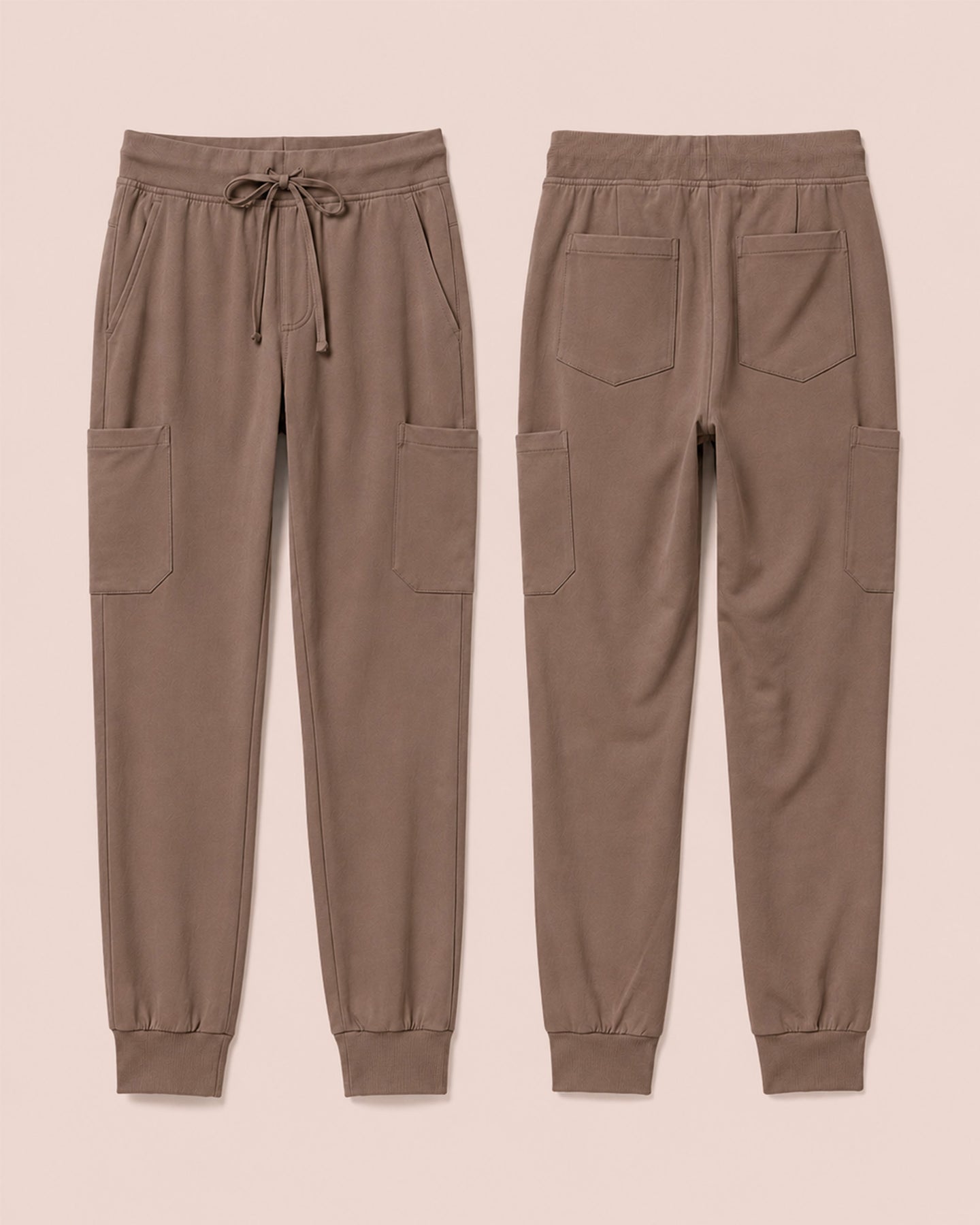 Men's 6-Pocket Jogger Scrub Pant Mocha