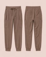 Men's 6-Pocket Jogger Scrub Pant Mocha