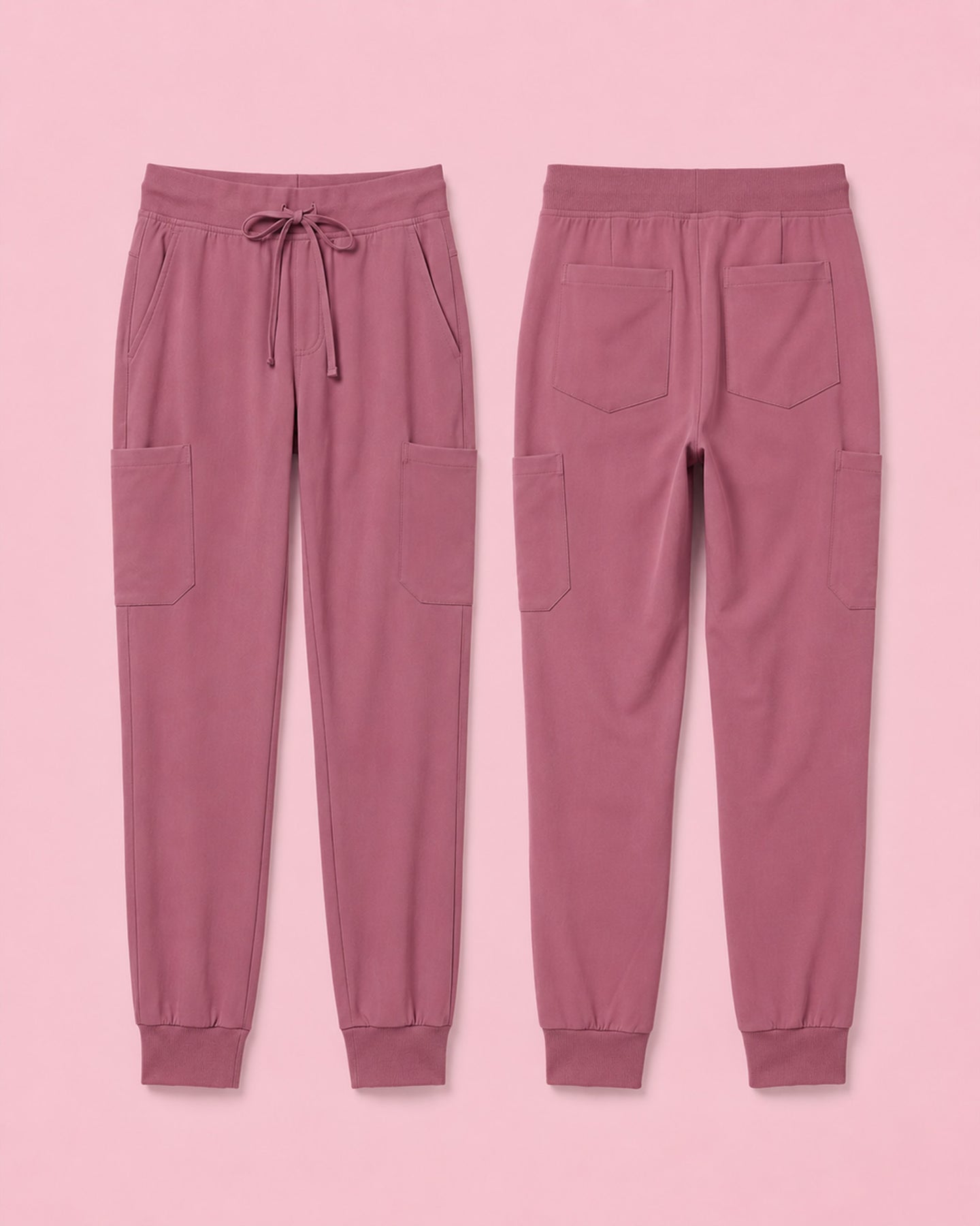 Women's 6-Pocket Jogger Scrub Pant Mauve
