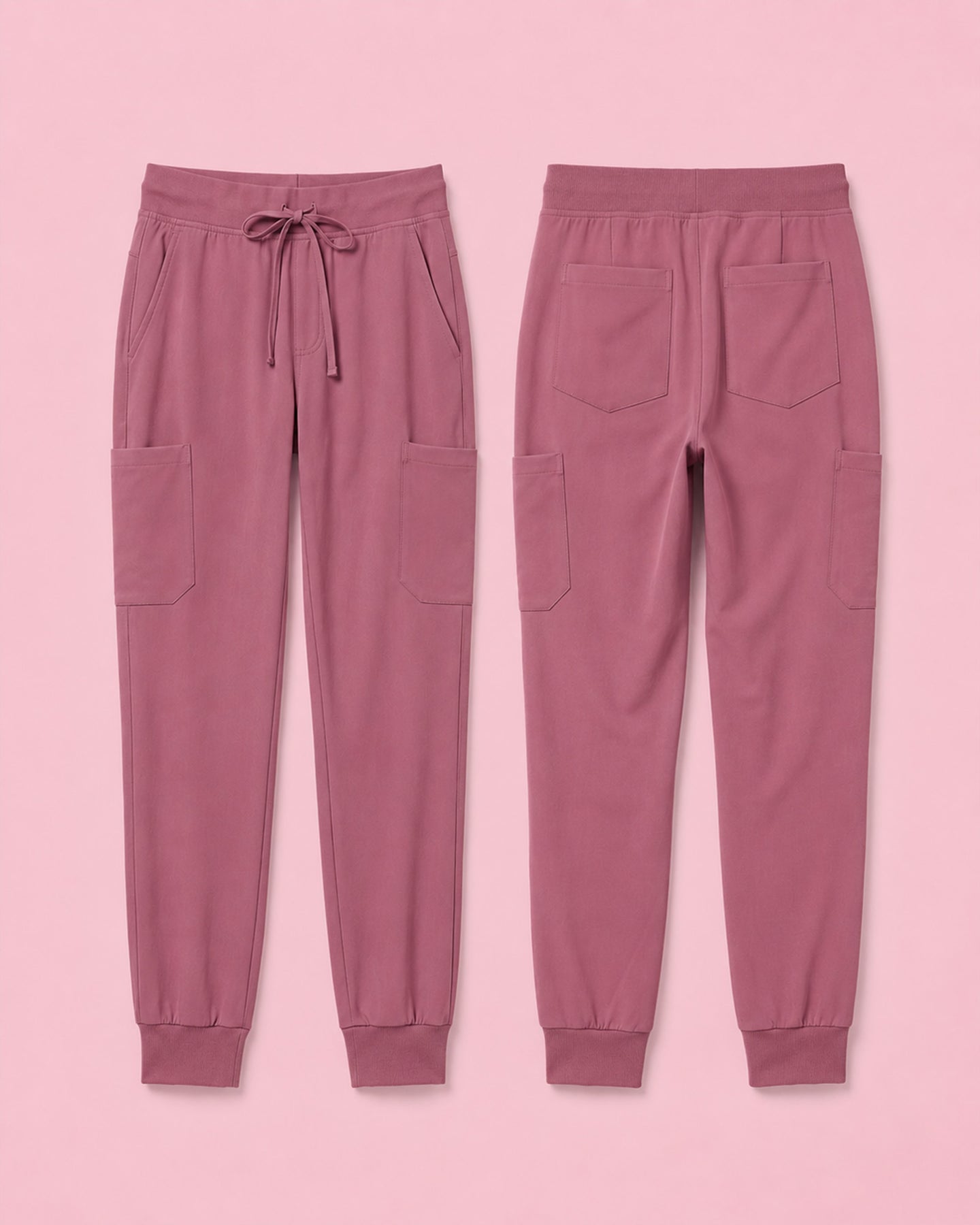 Men's 6-Pocket Jogger Scrub Pant Mauve