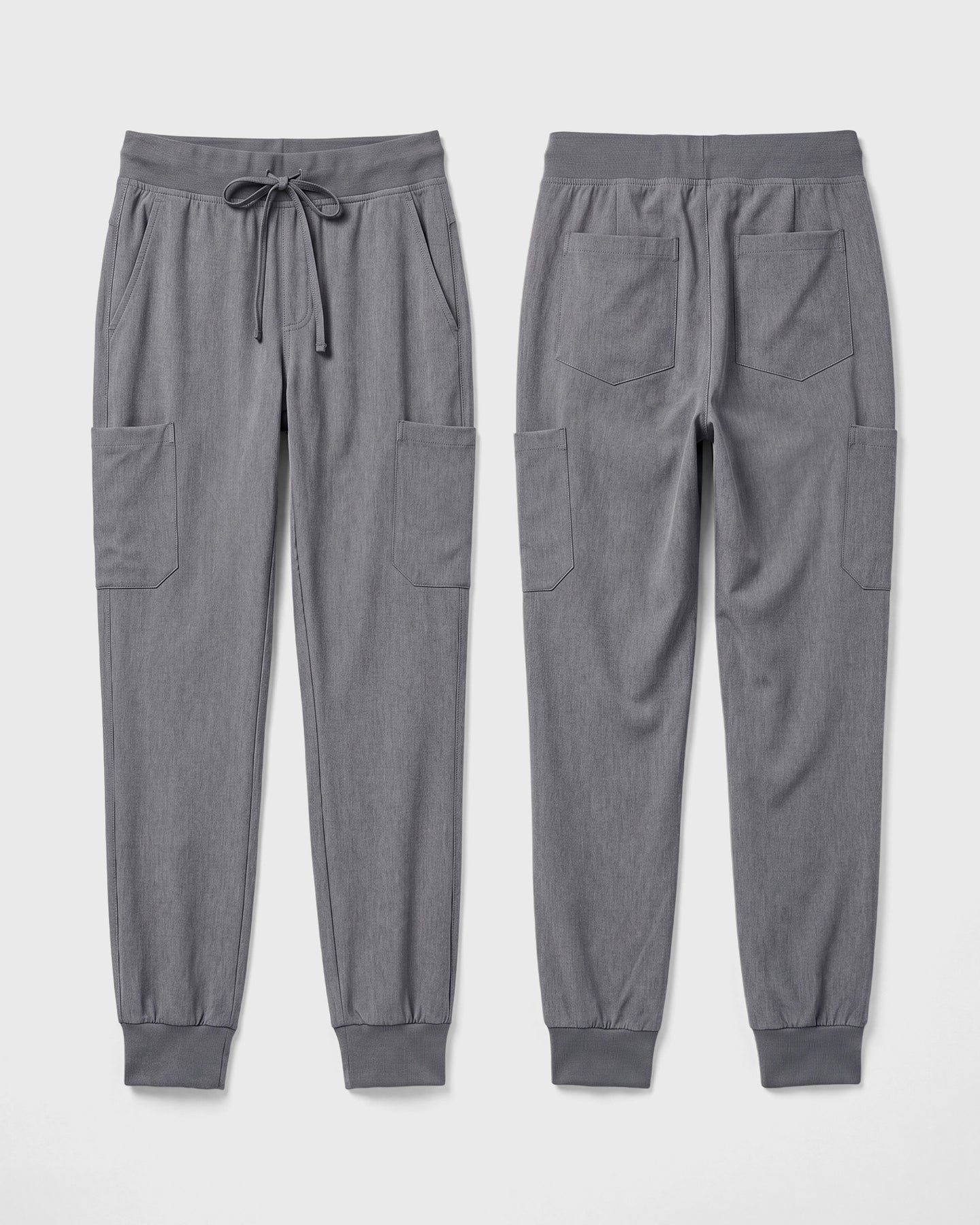 Men's 6-Pocket Jogger Scrub Pant Heather Gray