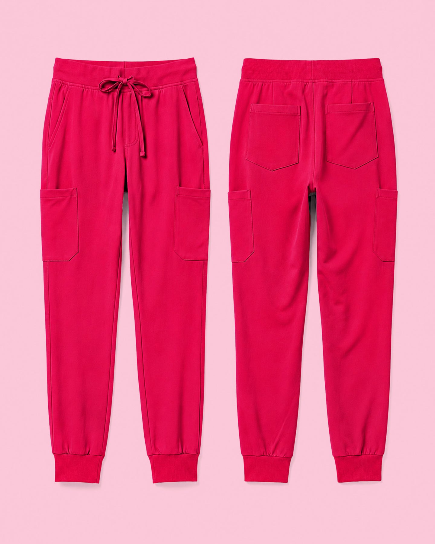 Men's 6-Pocket Jogger Scrub Pant Sangria
