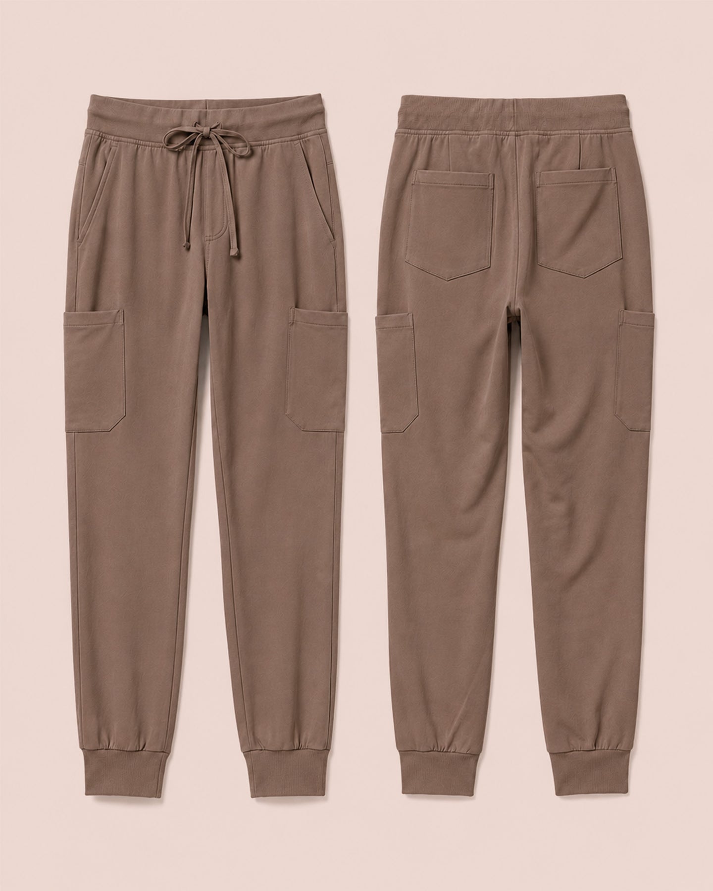 Women's 6-Pocket Jogger Scrub Pant Mocha