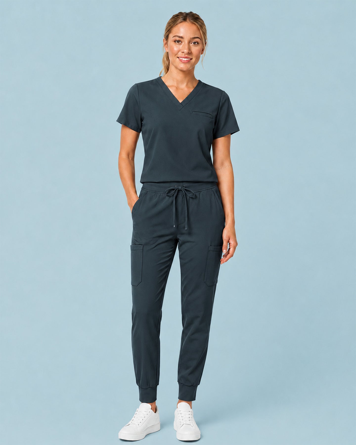 Women's 6-Pocket Jogger Scrub Pant Dark Harbor