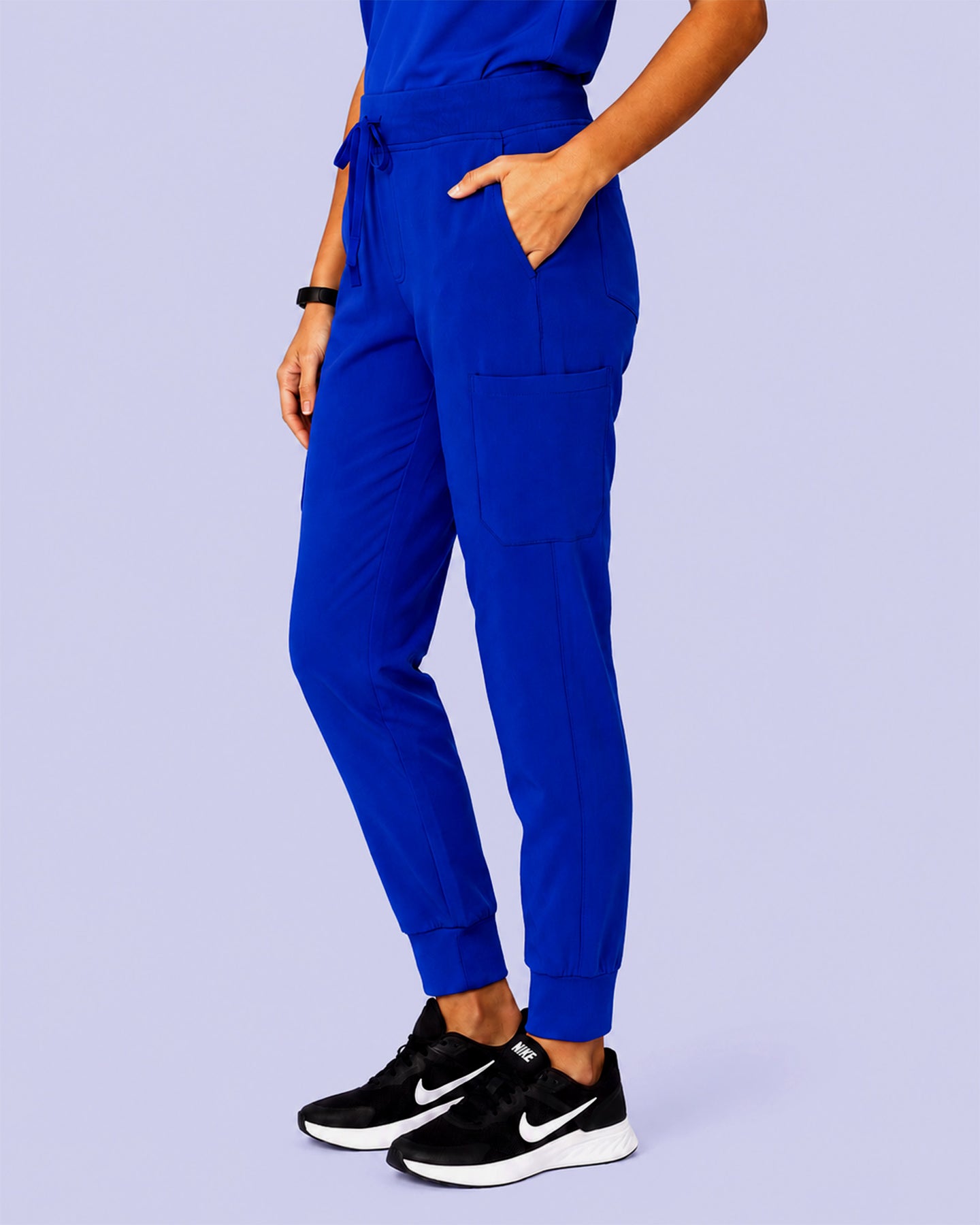 Women's 6-Pocket Jogger Scrub Pant Galaxy Blue