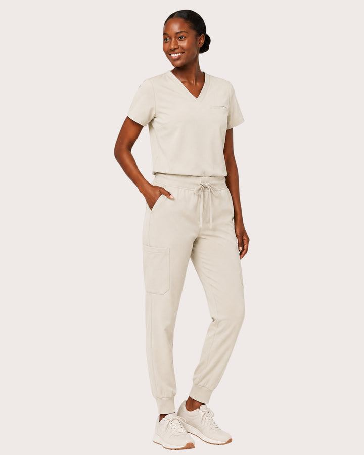 Women's 6-Pocket Jogger Scrub Pant Birch