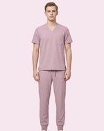 Men's One-Pocket V-neck Scrub Top Blossom