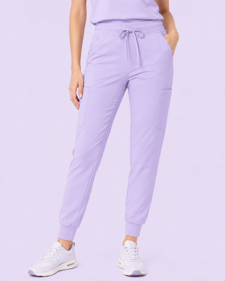 Women's 6-Pocket Jogger Scrub Pant Lavender