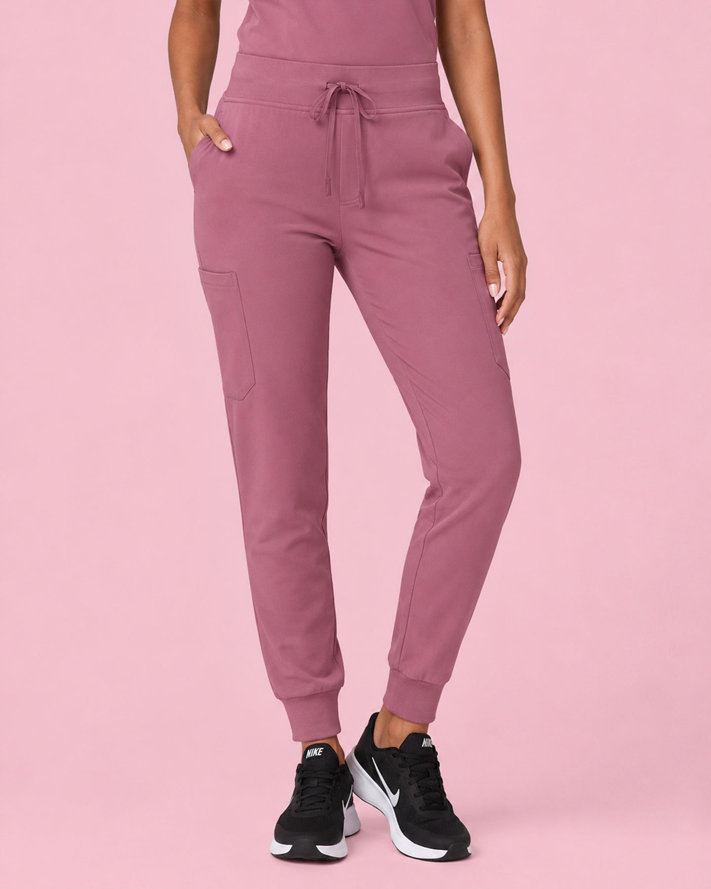 Women's 6-Pocket Jogger Scrub Pant Mauve