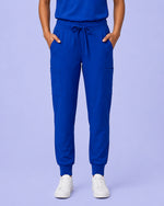 Women's 6-Pocket Jogger Scrub Pant Galaxy Blue
