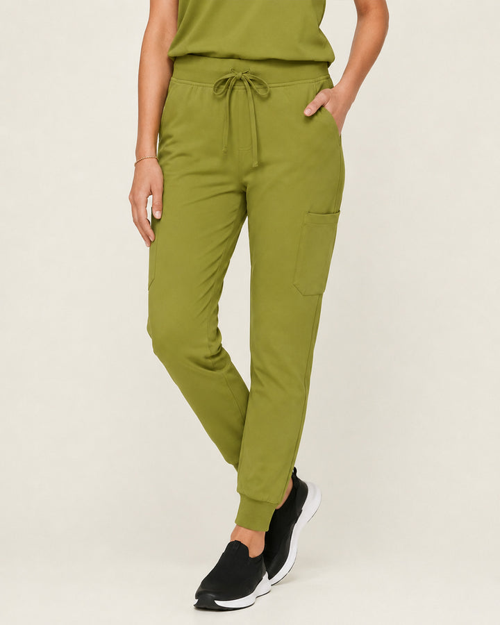 Women's 6-Pocket Jogger Scrub Pant Avocado