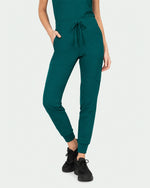 Women's 6-Pocket Jogger Scrub Pant Midnight Green
