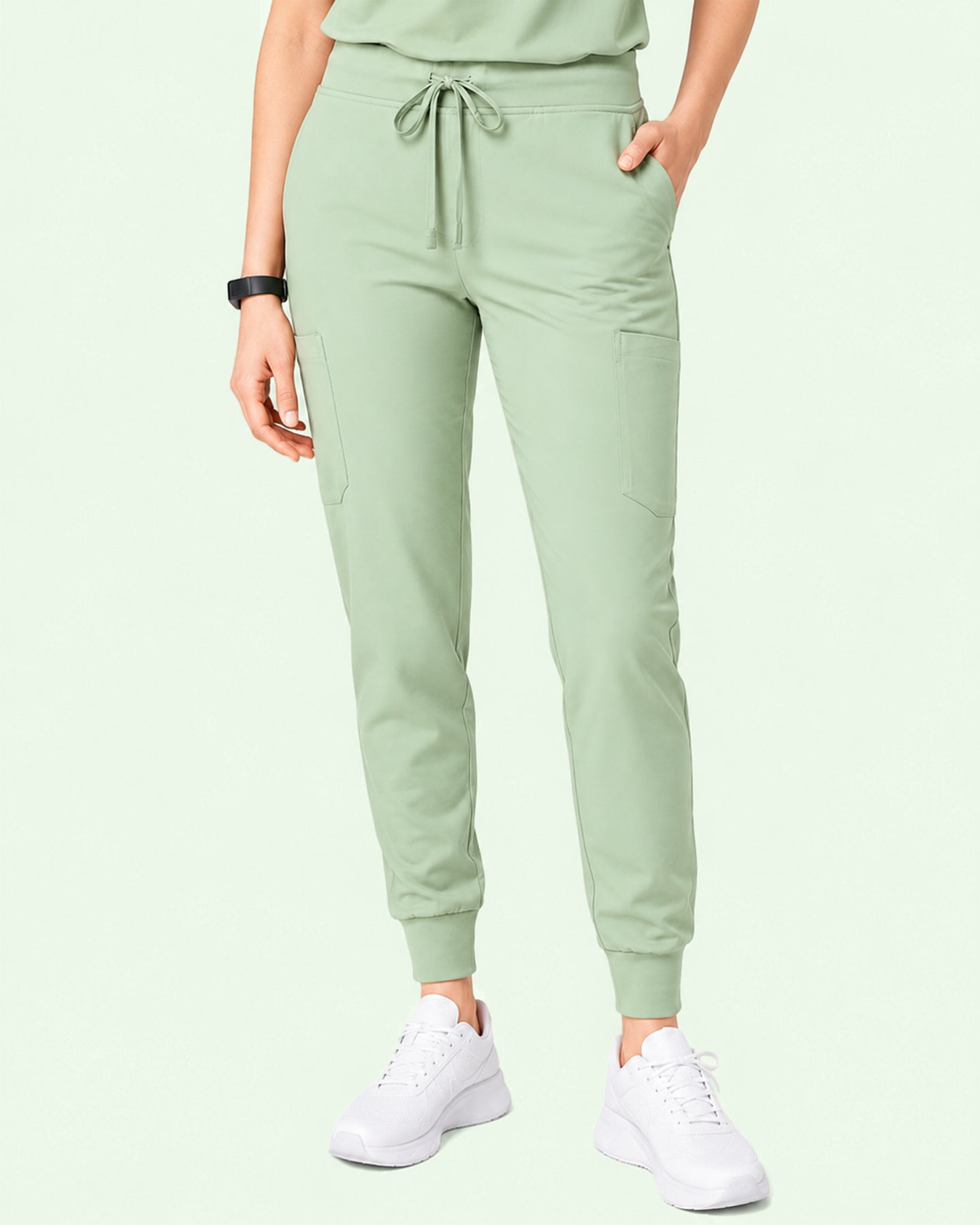 Women's 6-Pocket Jogger Scrub Pant Mint