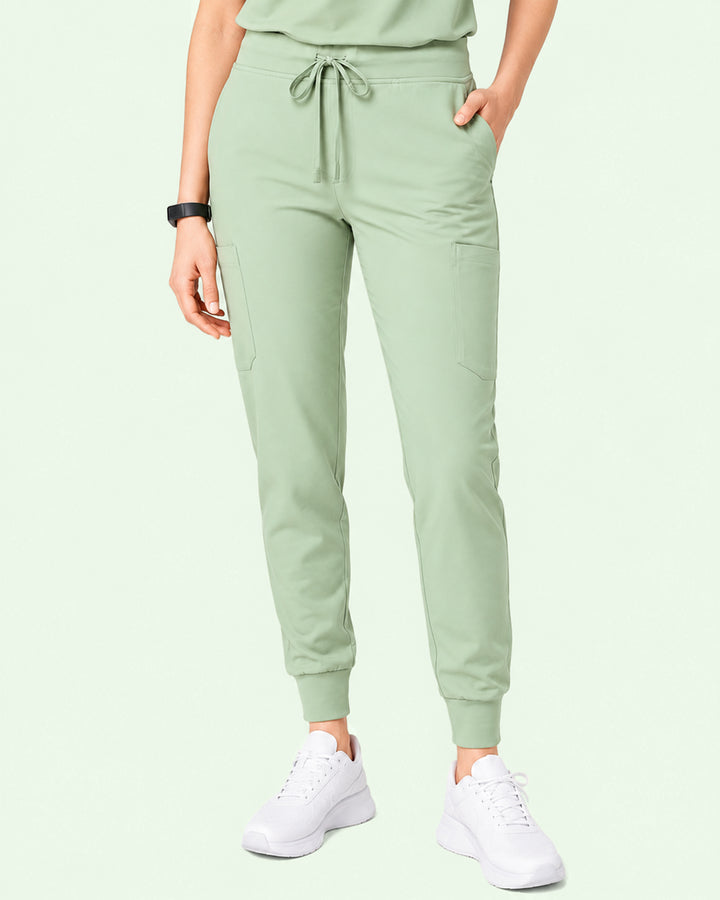 Women's 6-Pocket Jogger Scrub Pant Mint