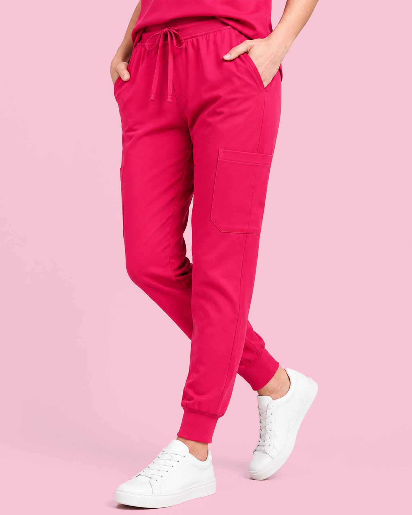 Women's 6-Pocket Jogger Scrub Pant Sangria