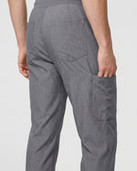 Men's 6-Pocket Jogger Scrub Pant Heather Gray