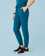 Women's 6-Pocket Jogger Scrub Pant Caribbean Blue