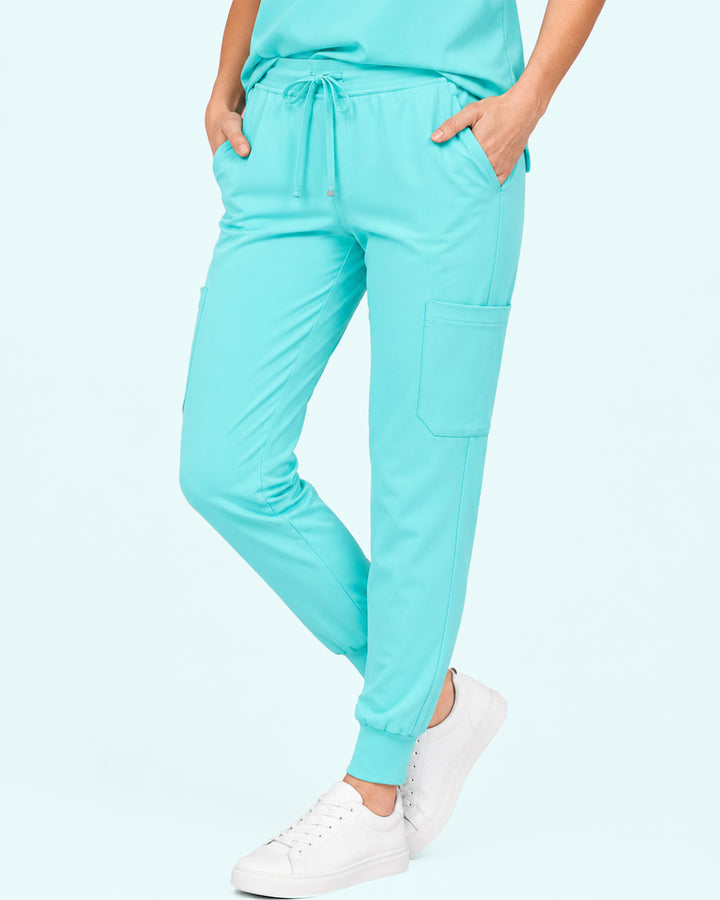 Women's 6-Pocket Jogger Scrub Pant Surf