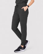 Women's 6-Pocket Jogger Scrub Pant Charcoal