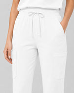 Women's 6-Pocket Jogger Scrub Pant White