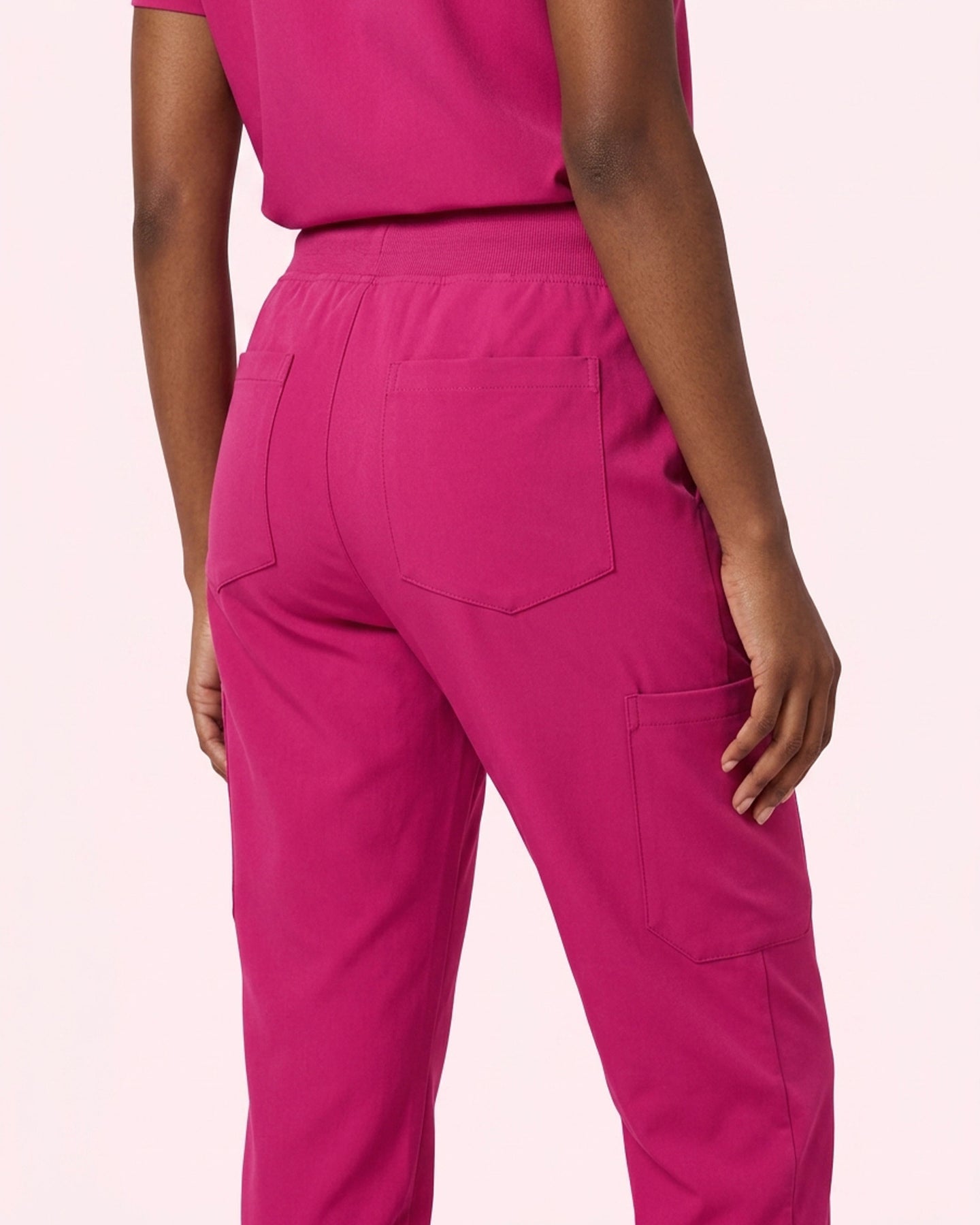 Women's 6-Pocket Jogger Scrub Pant Wild Berry