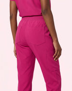 Women's 6-Pocket Jogger Scrub Pant Wild Berry
