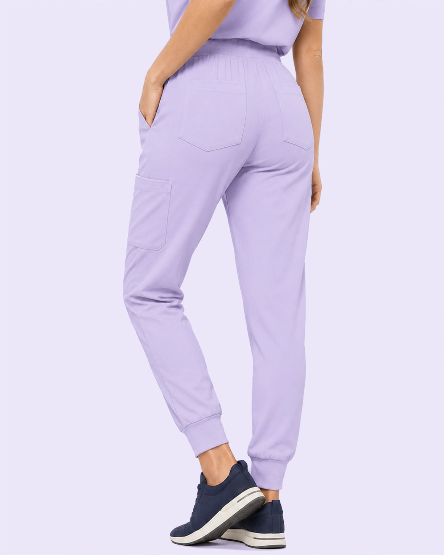 Women's 6-Pocket Jogger Scrub Pant Lavender