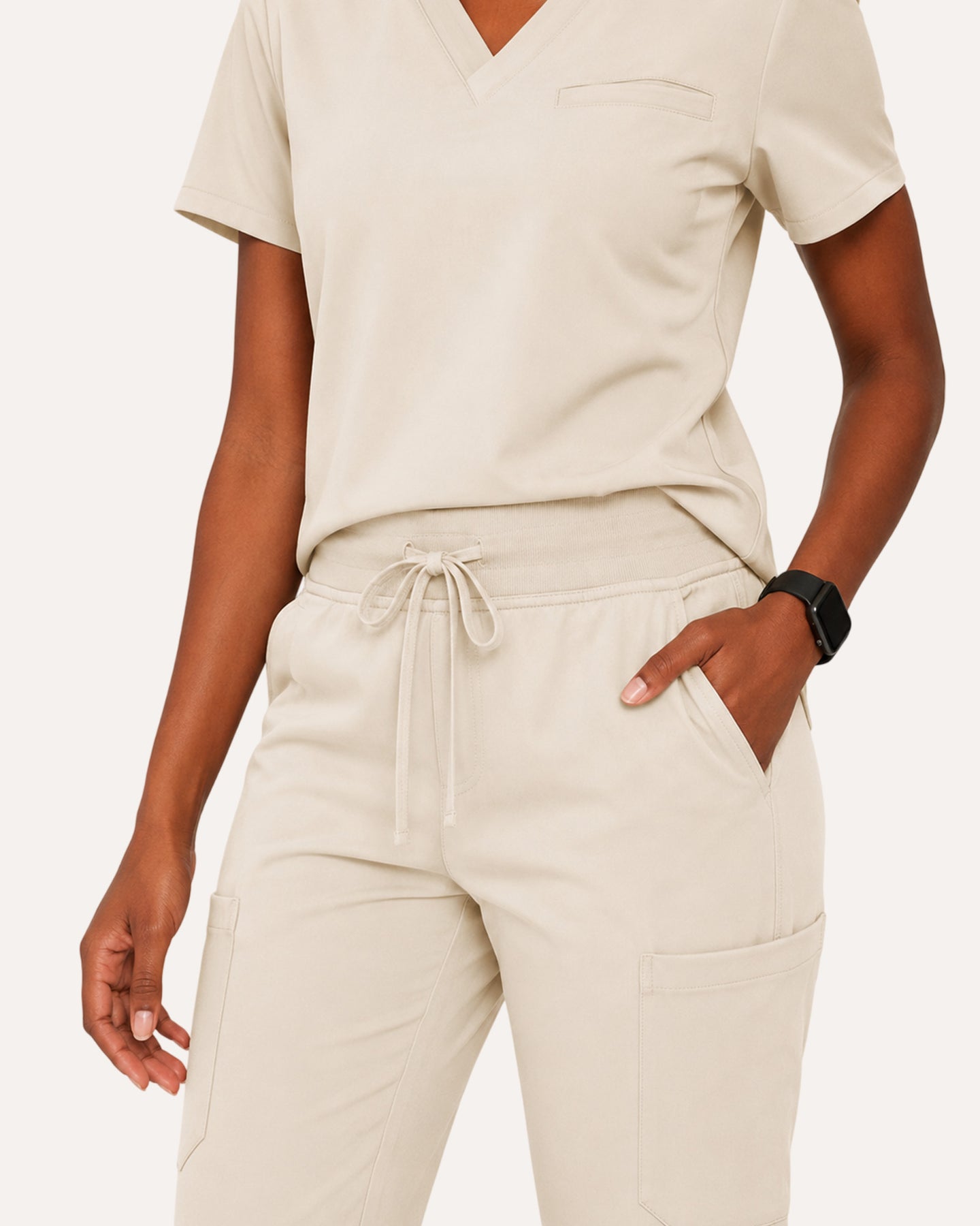Women's 6-Pocket Jogger Scrub Pant Birch