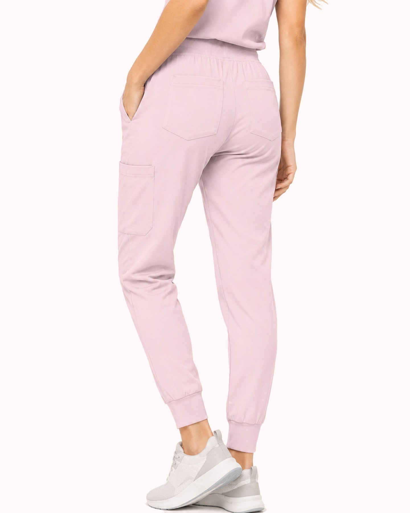 Women's 6-Pocket Jogger Scrub Pant Rose Quartz