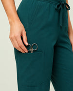 Women's 6-Pocket Jogger Scrub Pant Midnight Green