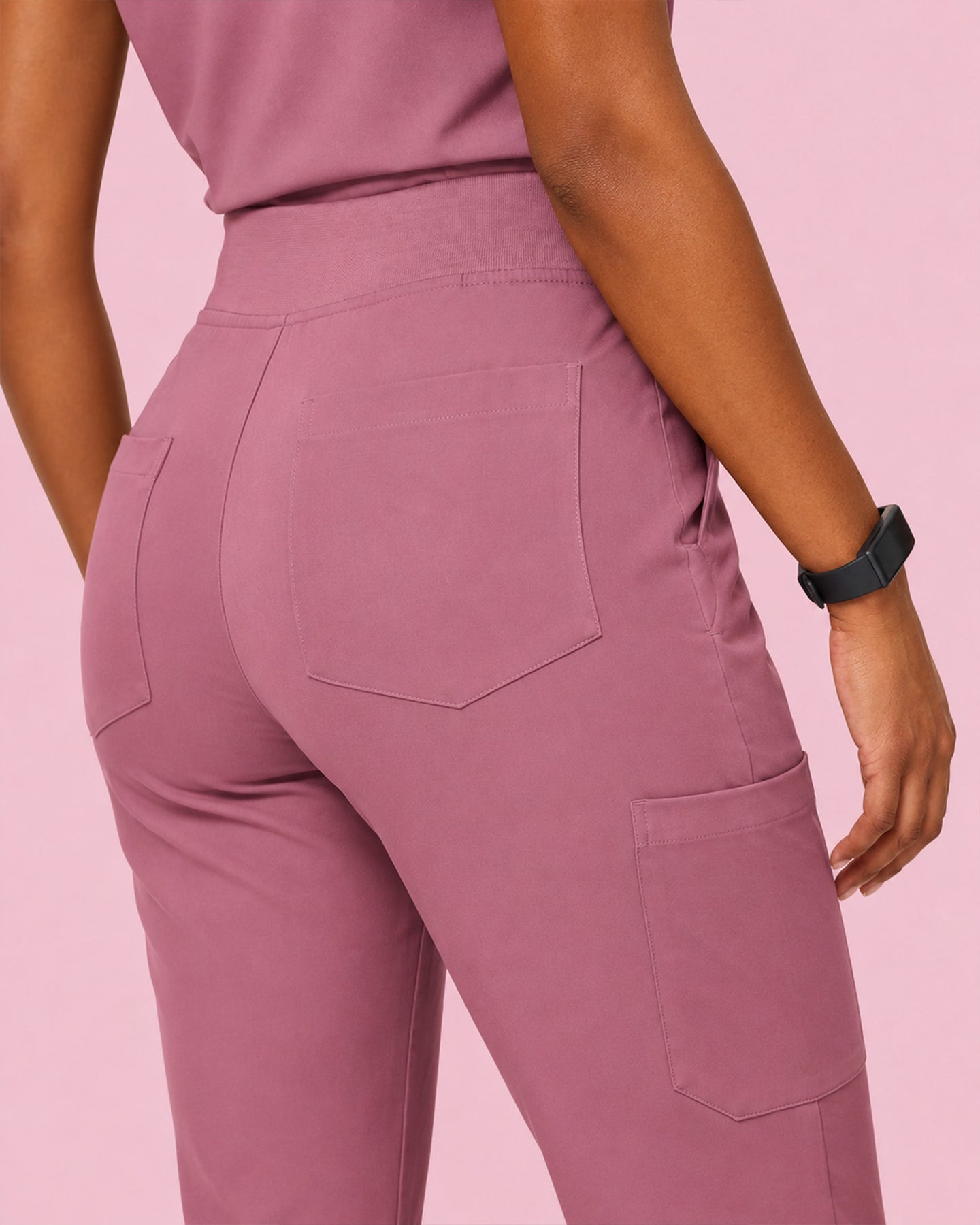 Women's 6-Pocket Jogger Scrub Pant Mauve