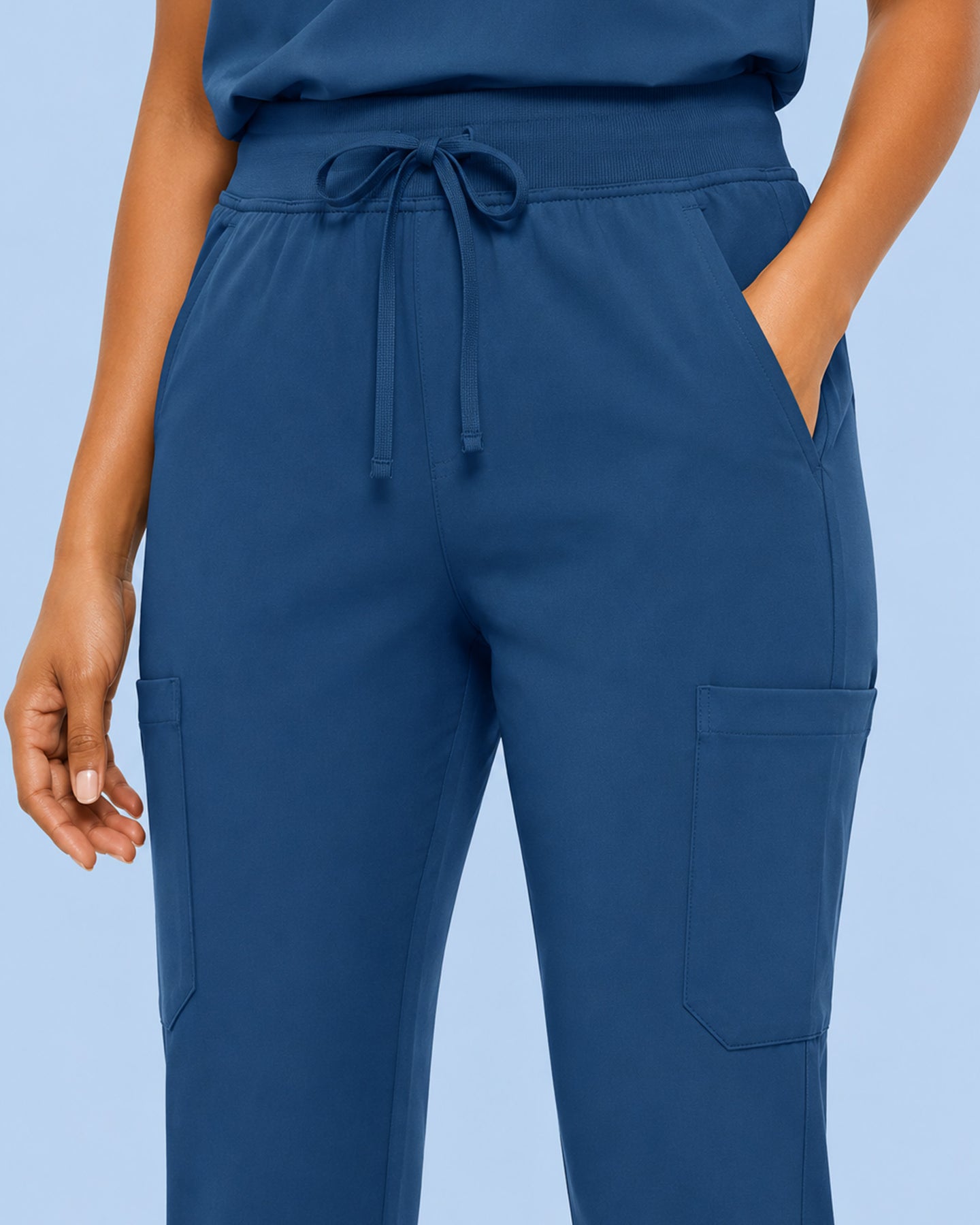 Women's 6-Pocket Jogger Scrub Pant Ocean
