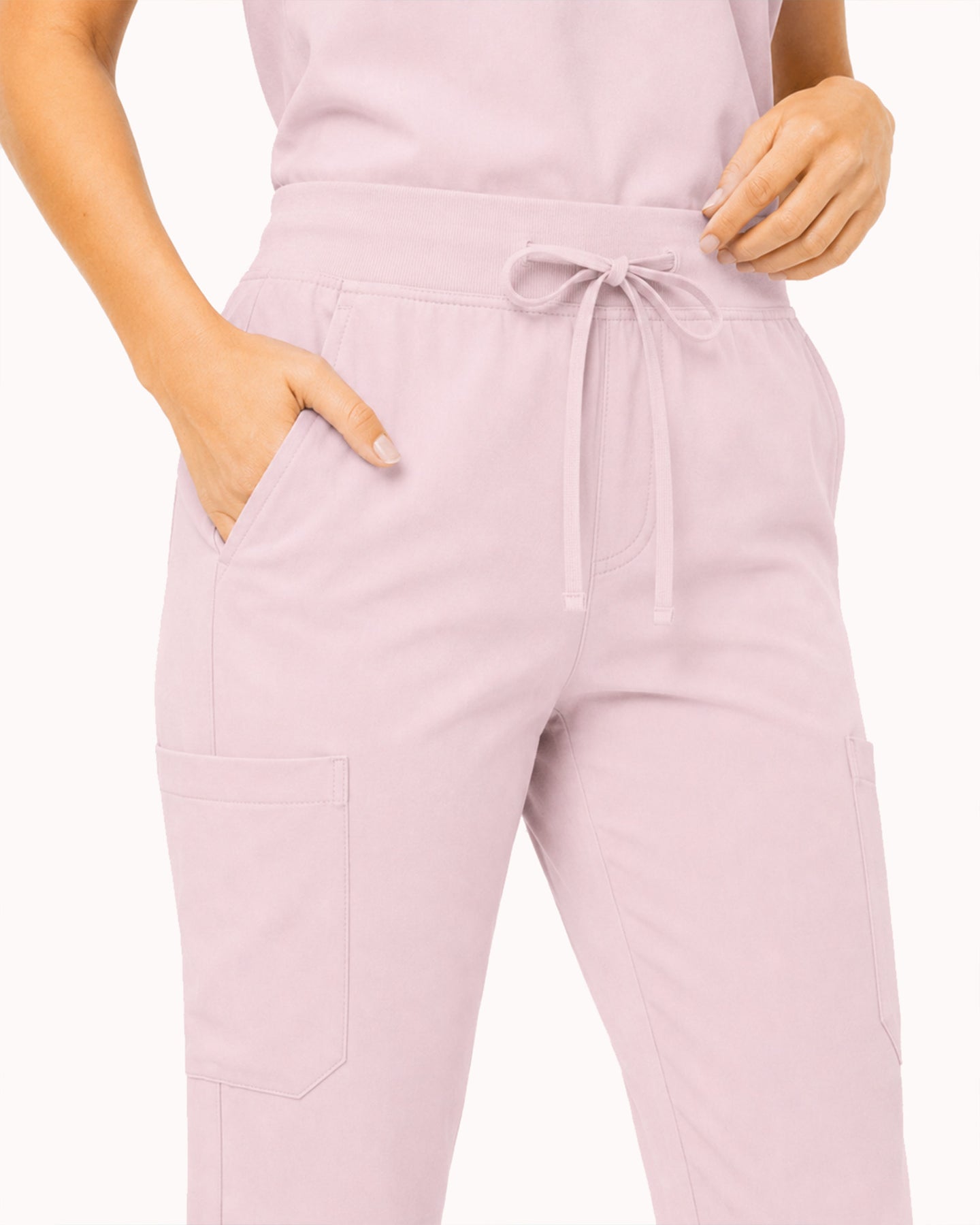 Women's 6-Pocket Jogger Scrub Pant Rose Quartz