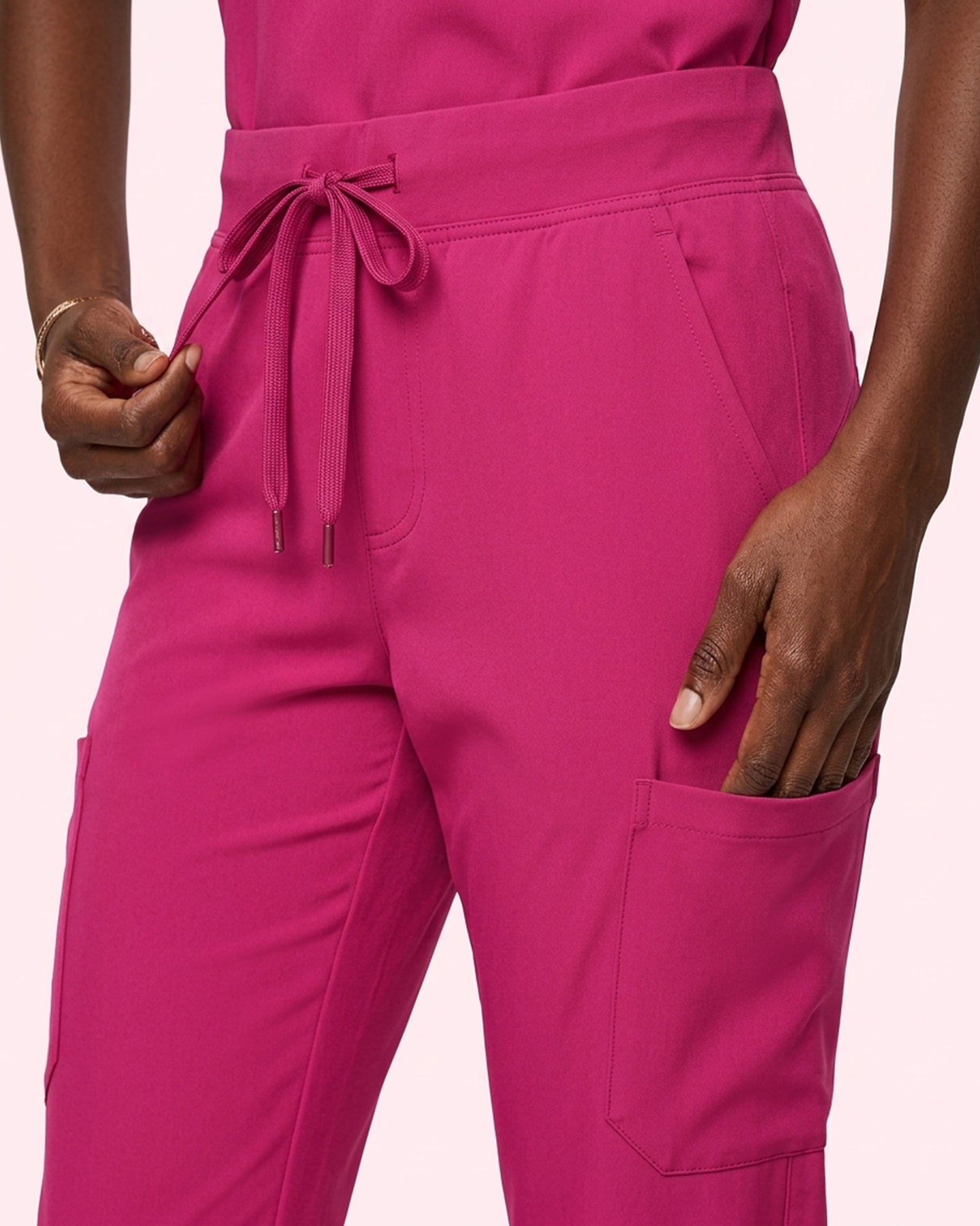 Women's 6-Pocket Jogger Scrub Pant Wild Berry