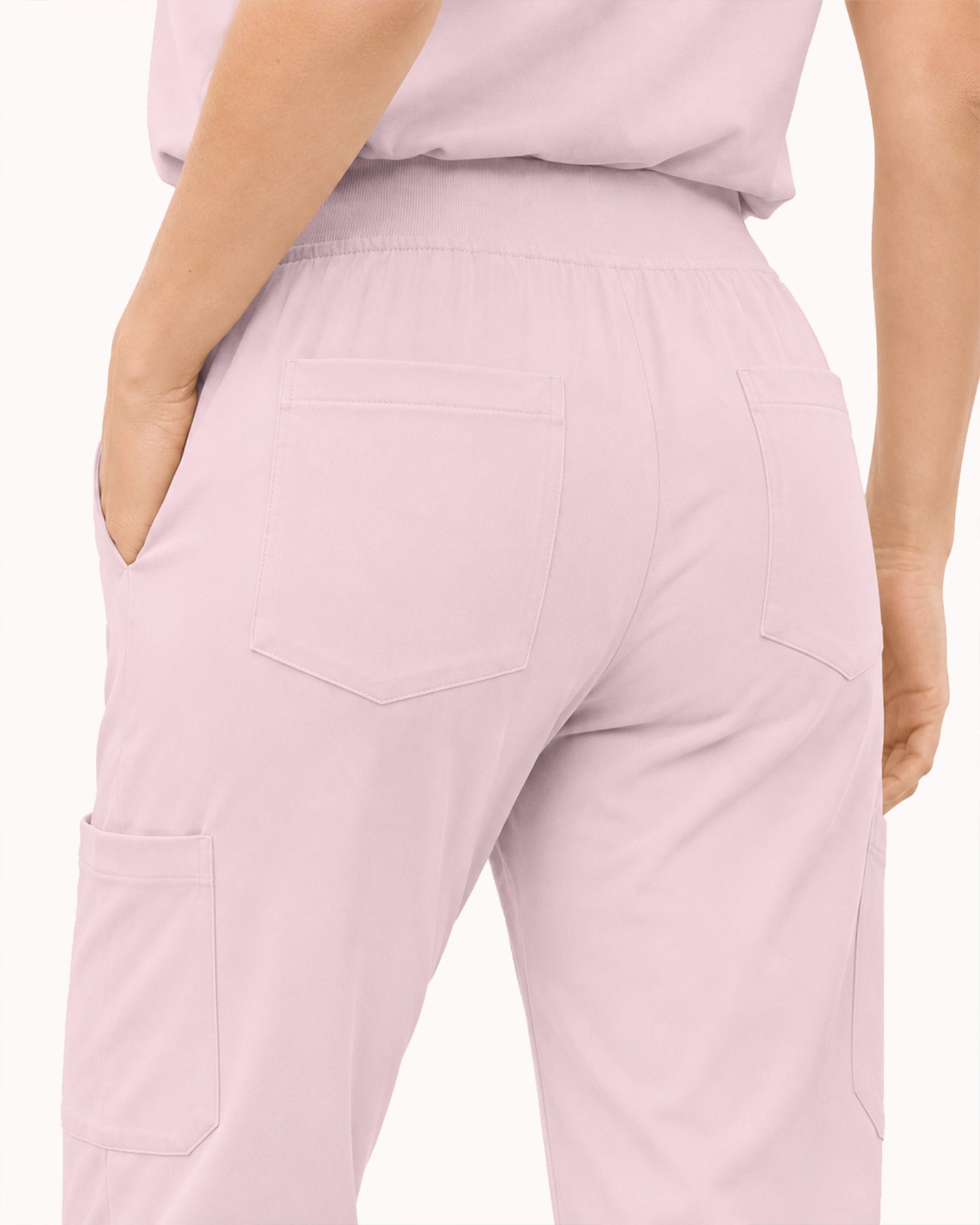 Women's 6-Pocket Jogger Scrub Pant Rose Quartz