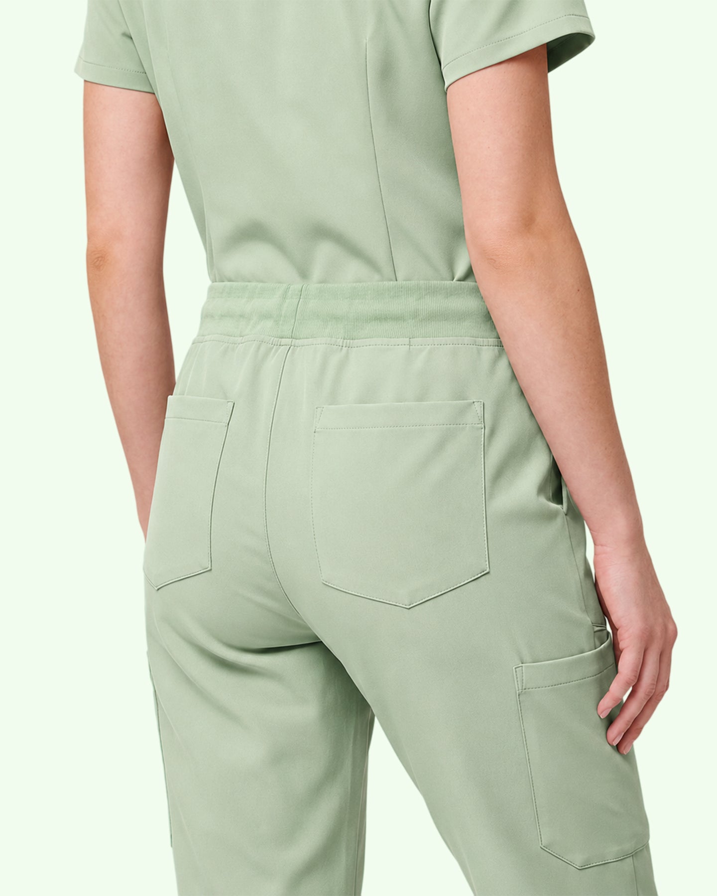 Women's 6-Pocket Jogger Scrub Pant Mint