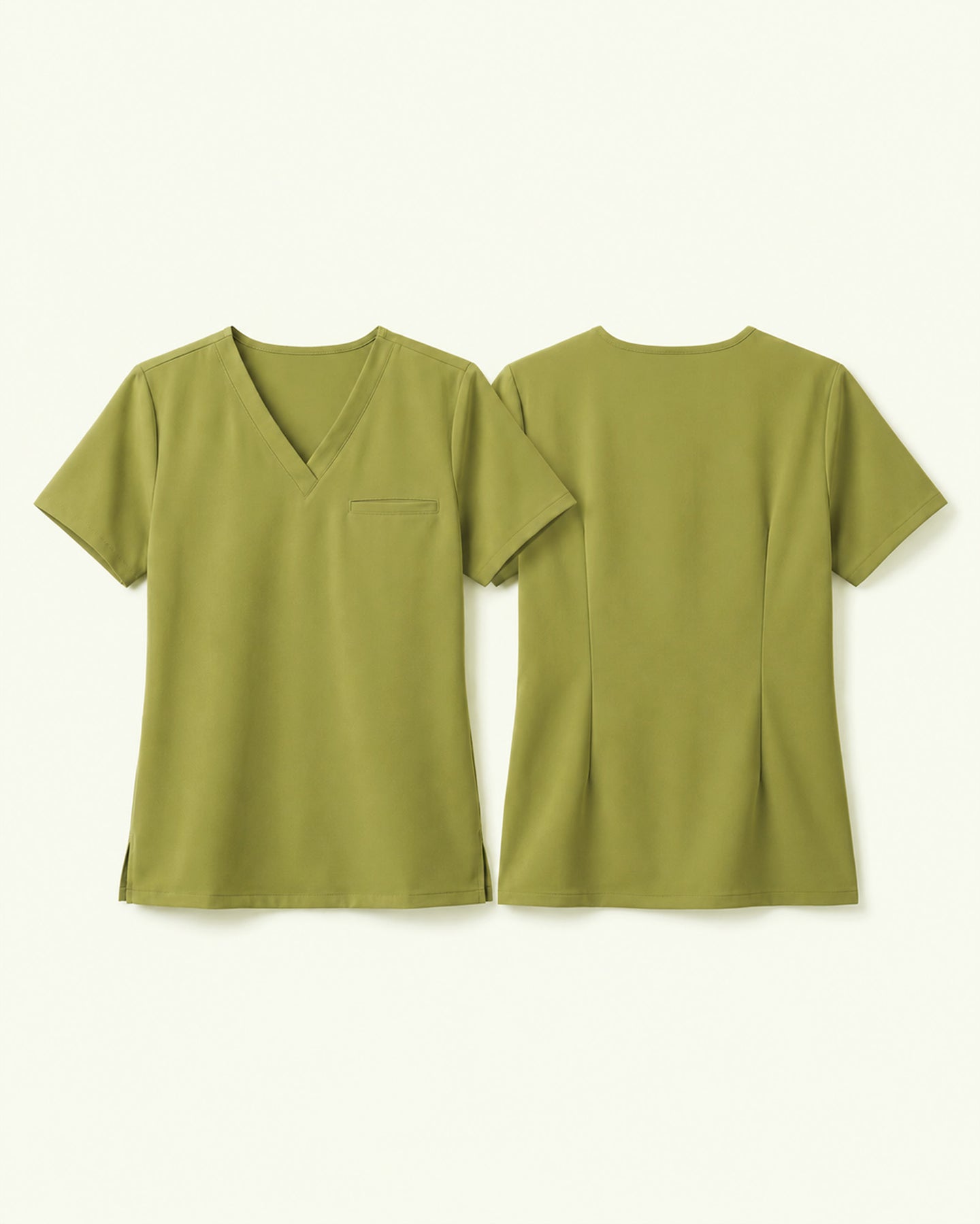 Women's One-Pocket V-neck Scrub Top Avocado