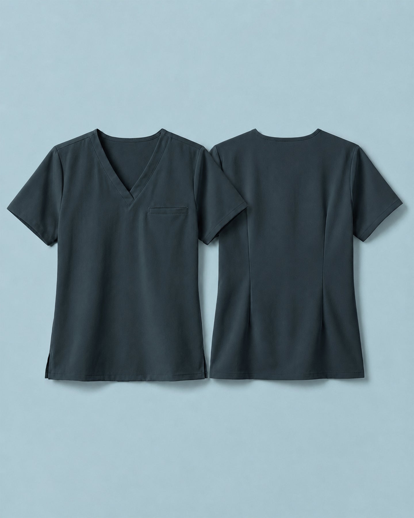 Women's One-Pocket V-neck Scrub Top Dark Harbor