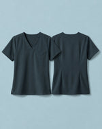 Women's One-Pocket V-neck Scrub Top Dark Harbor