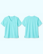 Men's One-Pocket V-neck Scrub Top Surf
