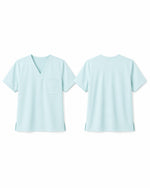 Men's One-Pocket V-neck Scrub Top Sky Blue