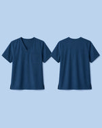 Men's One-Pocket V-neck Scrub Top Ocean