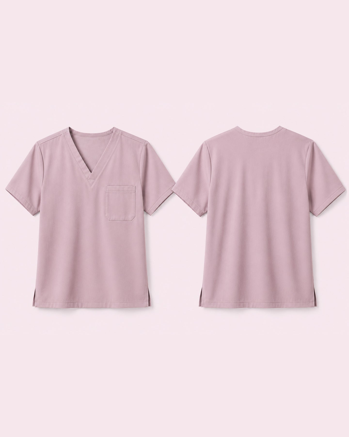 Men's One-Pocket V-neck Scrub Top Blossom