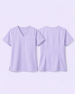 Women's One-Pocket V-neck Scrub Top Lavender