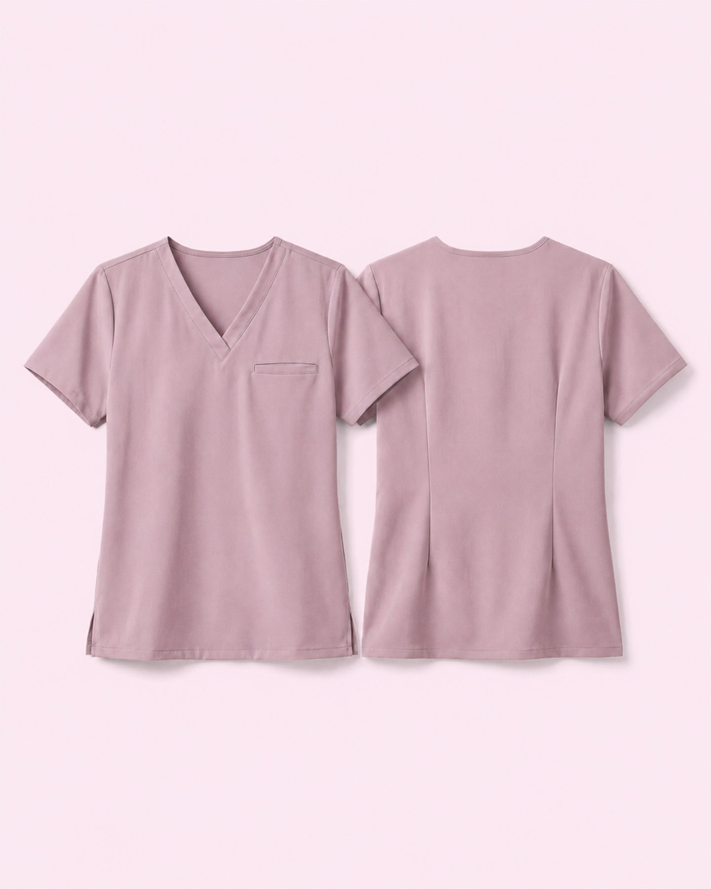 Women's One-Pocket V-neck Scrub Top Blossom