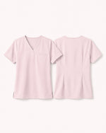 Women's One-Pocket V-neck Scrub Top Rose Quartz