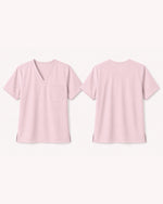 Men's One-Pocket V-neck Scrub Top Rose Quartz
