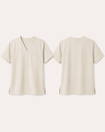 Men's One-Pocket V-neck Scrub Top Birch