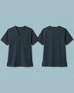 Men's One-Pocket V-neck Scrub Top Dark Harbor